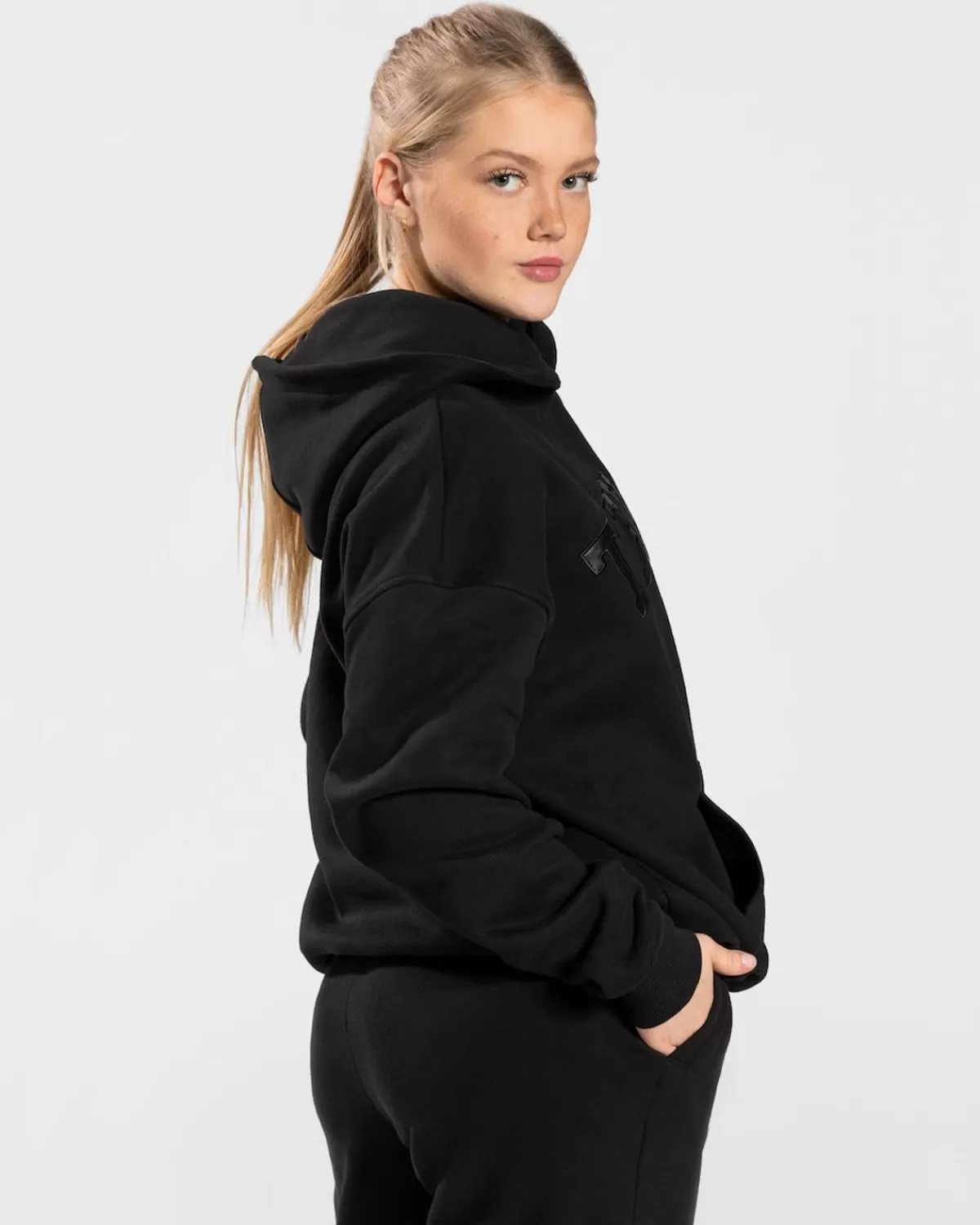 TEVEO College Oversized Hoodie "Schwarz" Online