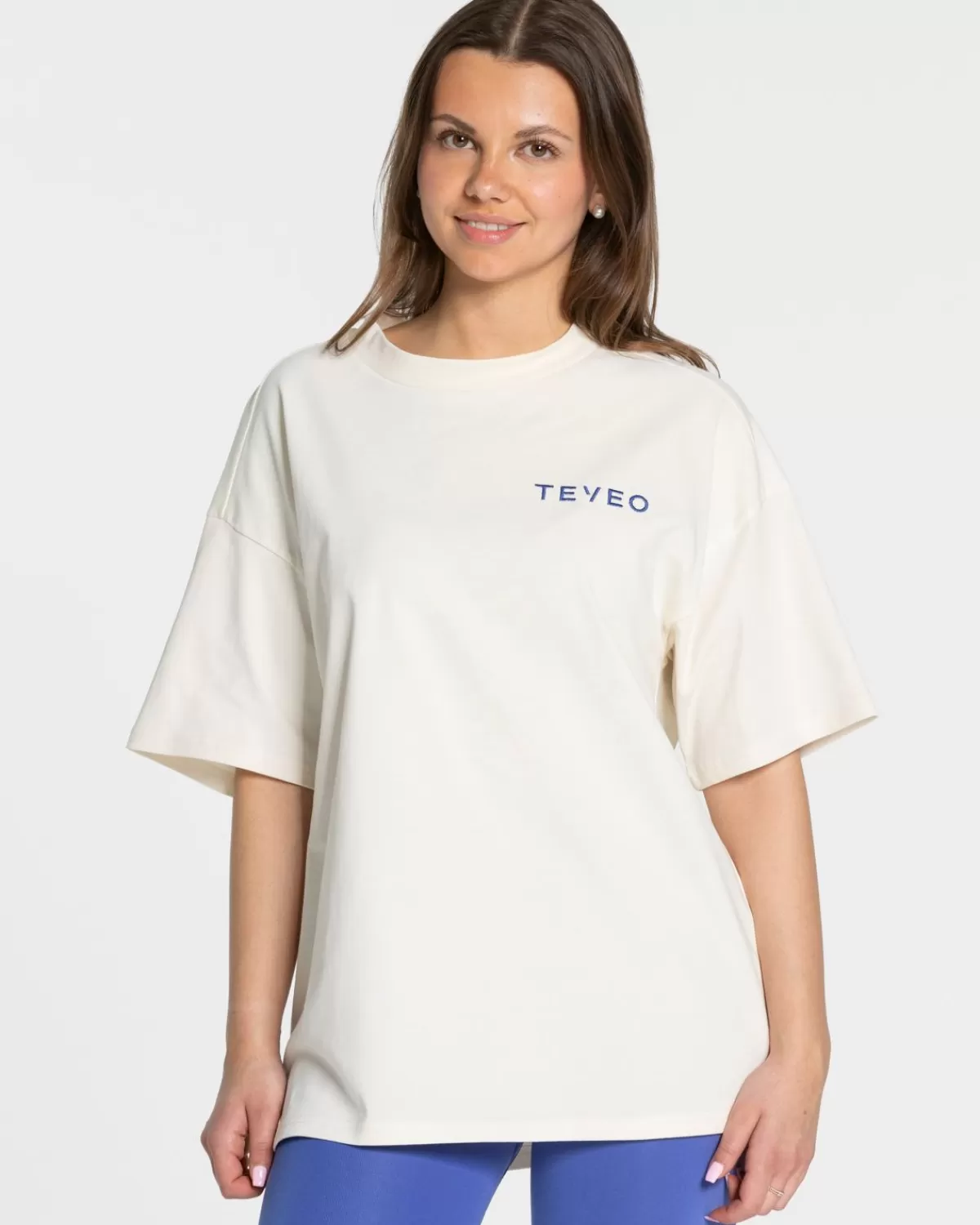 TEVEO Signature Oversized T-Shirt "Off White" Fashion